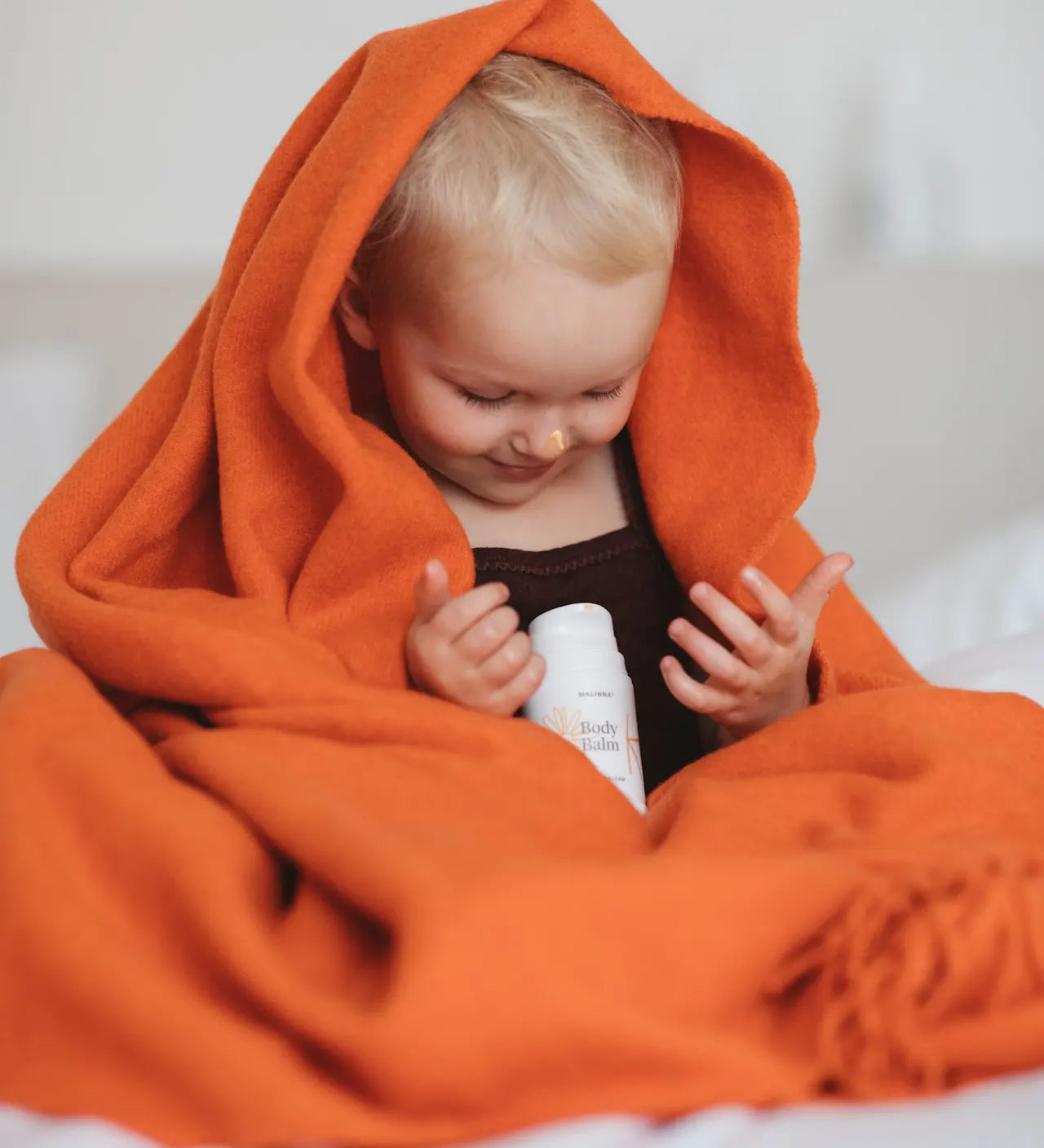Dieta s MALINNA Body Balm zakryté dekou