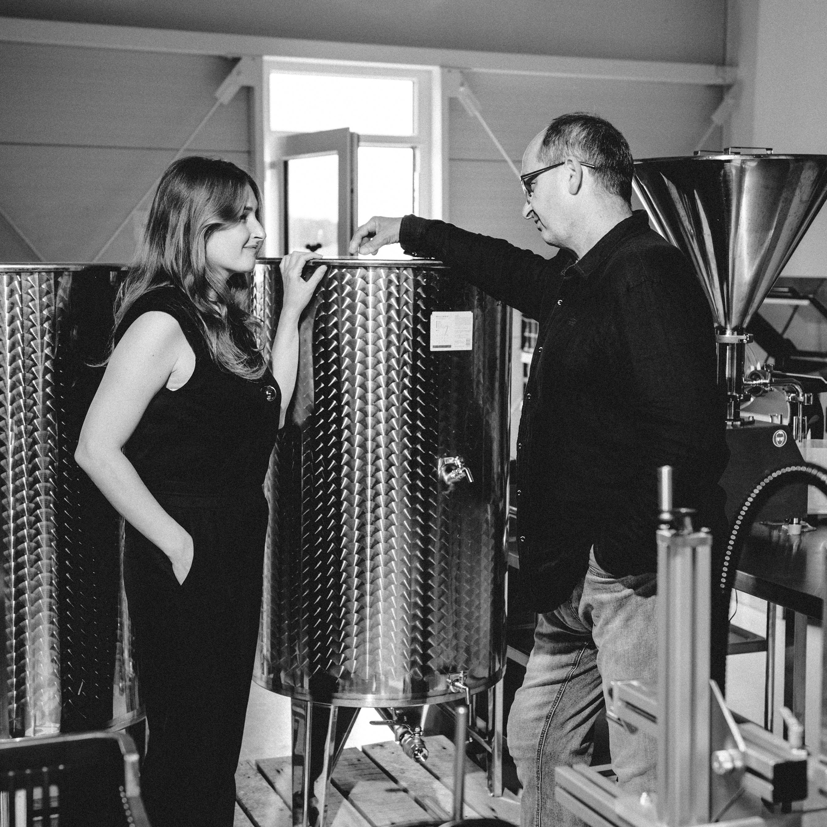 Dominika Beńová a Jaroslav Stráňavský vo výrobe